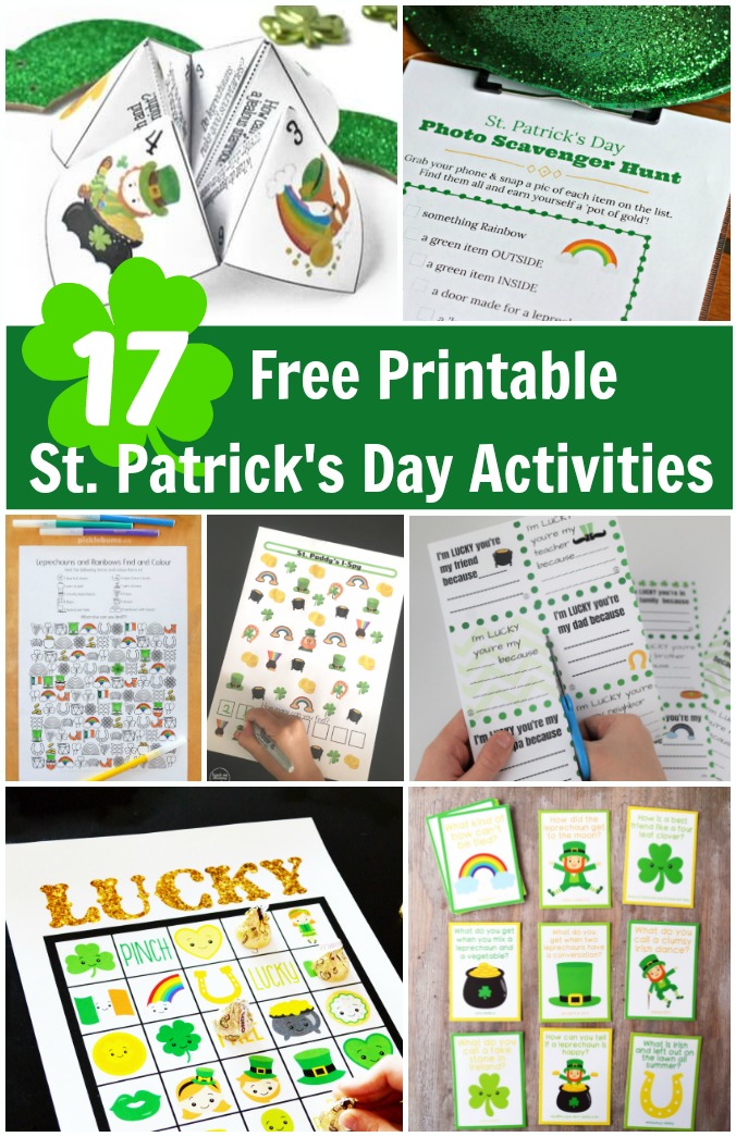 17 FREE Printable St Patrick s Day Games Activities Edventures