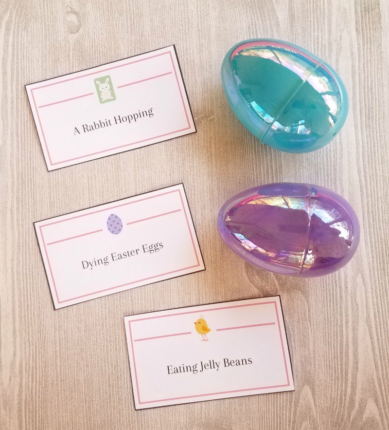 Easter Charades For Kids Adults With FREE Printable Cards 