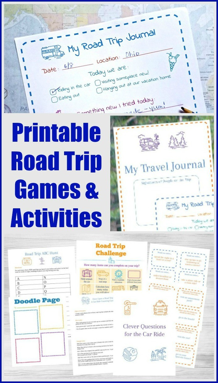 15 road trip printables games activities for kids tweens