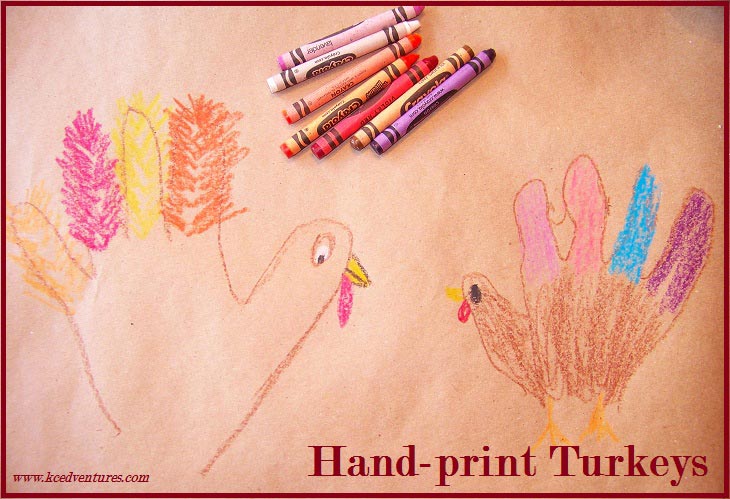 Hand-print Turkeys