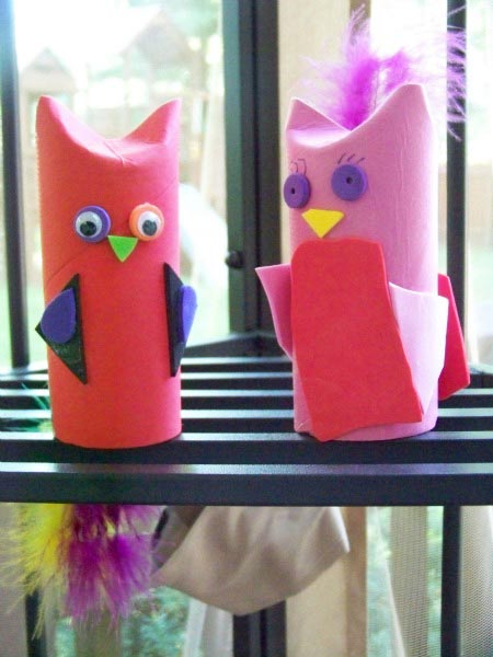 Adorable Cardboard Owls