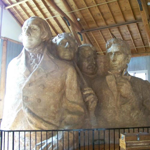 Mount Rushmore original artist rendition