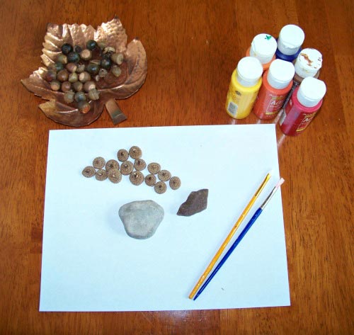 Craft supplies for Handmade Turkey Puzzle