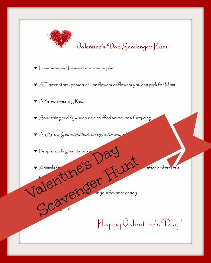 Valentines Day Scavenger Hunt