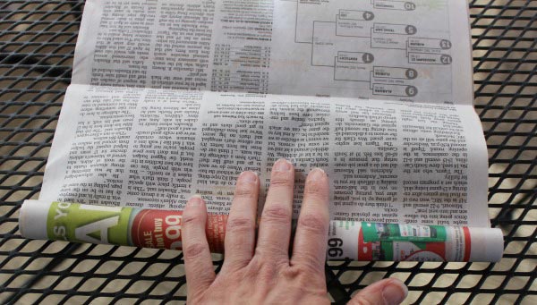 engineering with newspaper