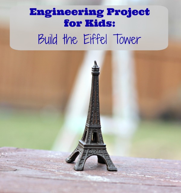 How to build the Eiffel Tower craft project using newspapers
