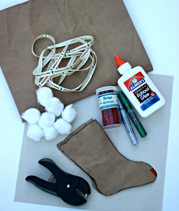 DIY stocking ornament craft for kids