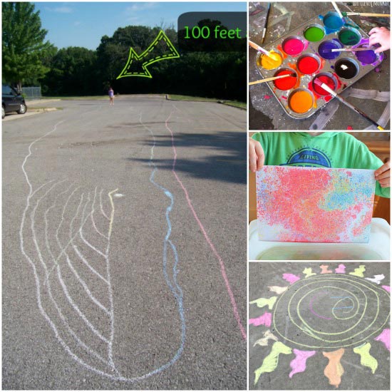 Fun sidewalk chalks ideas and activities for kids