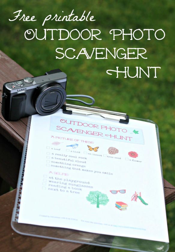 Free printable Photo Scavenger Hunt for Kids