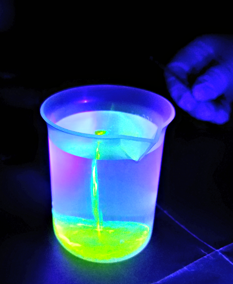 Glow in the dark experiments