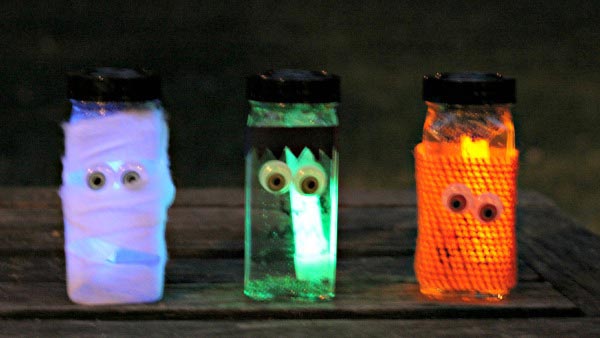 Halloween Glow Sensory Jars