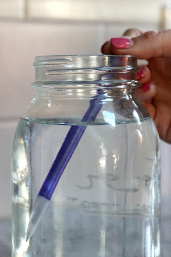 cool science experiments: light refraction and bending a pencil