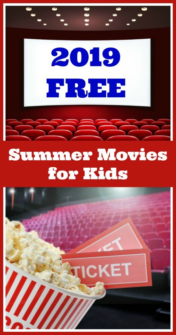 2019 Free Summer movies near me for kids, tweens and family