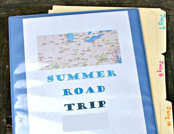 How to make a road trip binder with printable games and activities