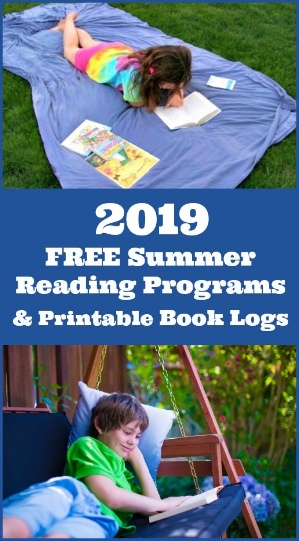 2019 Summer reading programs and book logs
