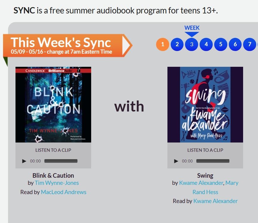 Free audio books and read alouds for teenagers