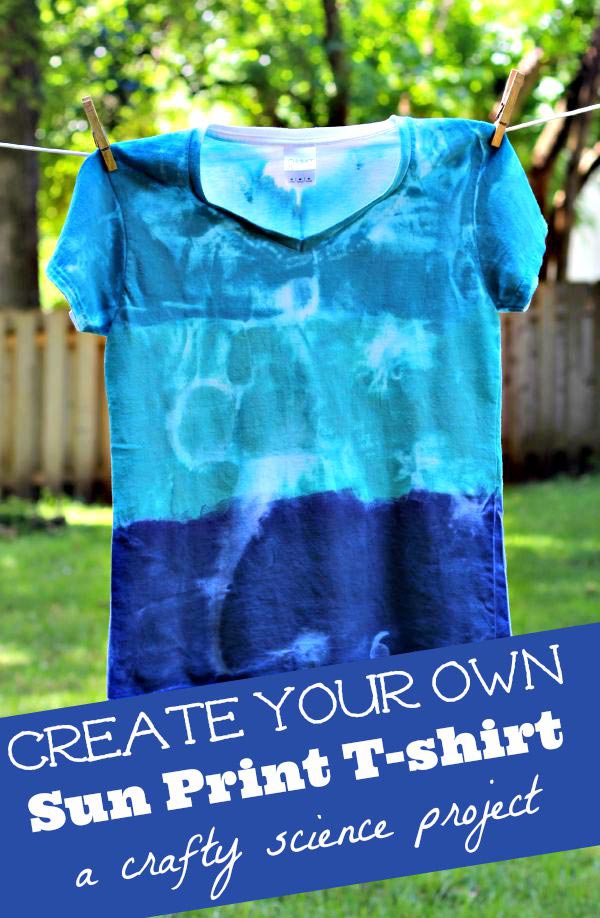 Fun science art project -- make a sunprint shirt!