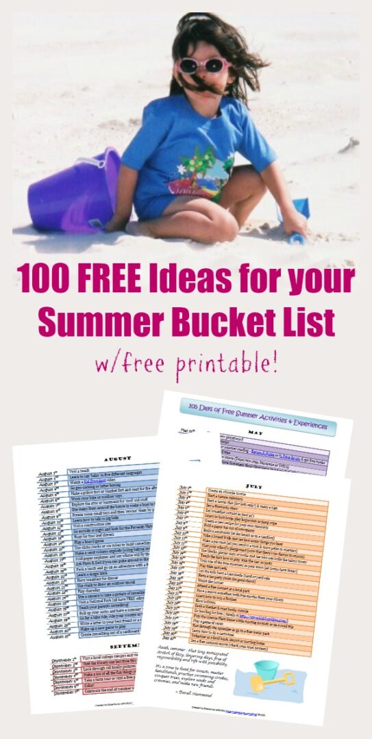 100 Free Things to Do in Summer Near me {w/printable list}