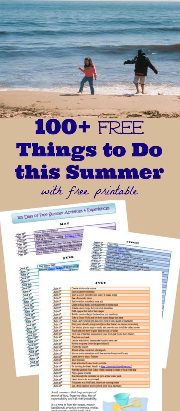 100+ Free activities and fun things to do near me with kids this summer!