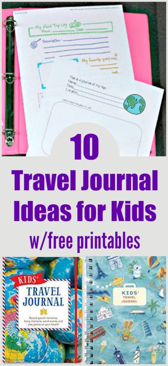 travel journal ideas kids printable