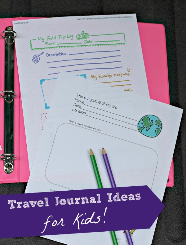 kids travel journals