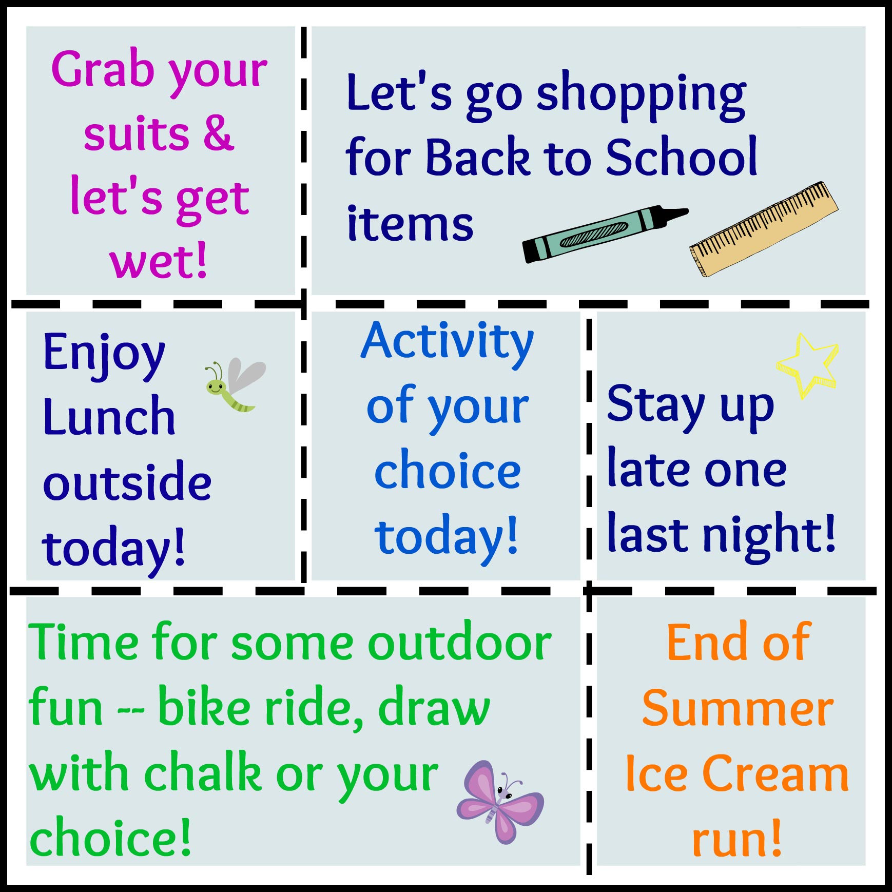 Summer Coupons for Kids