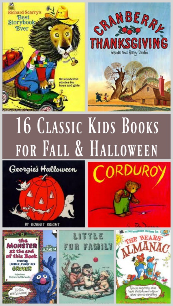 Best Fall and Halloween books for kids - classic and vintage stories adults love too!