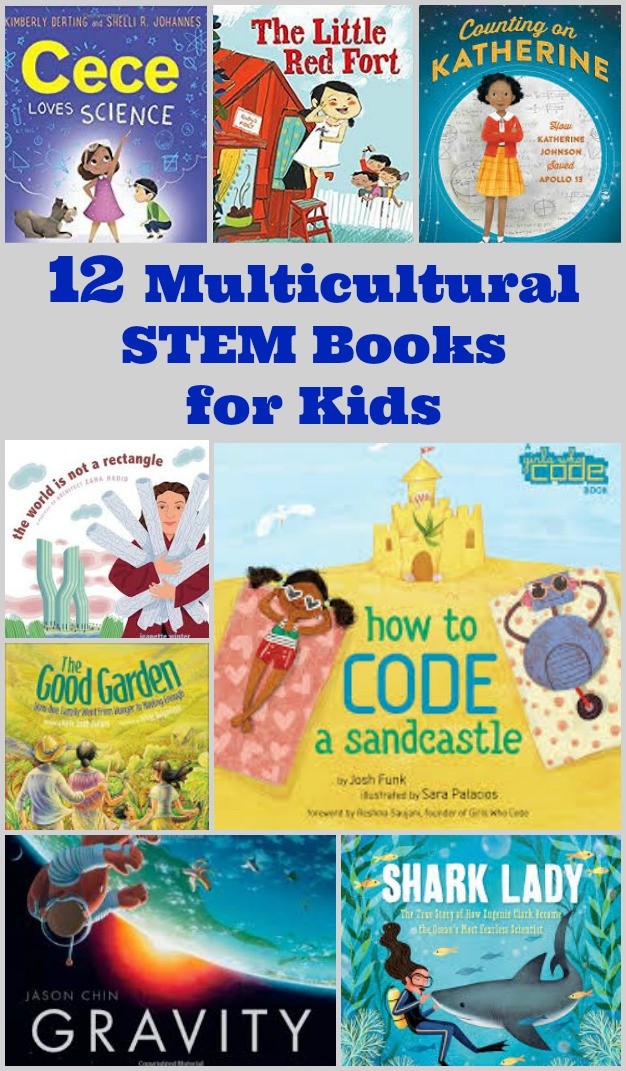 STEM Books for preschool and elementary kids with diverse characters