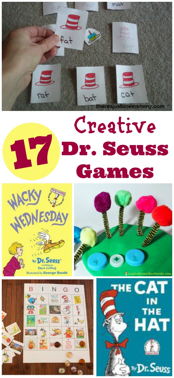 Dr Seuss and Cat in the Hat games and activities for kids