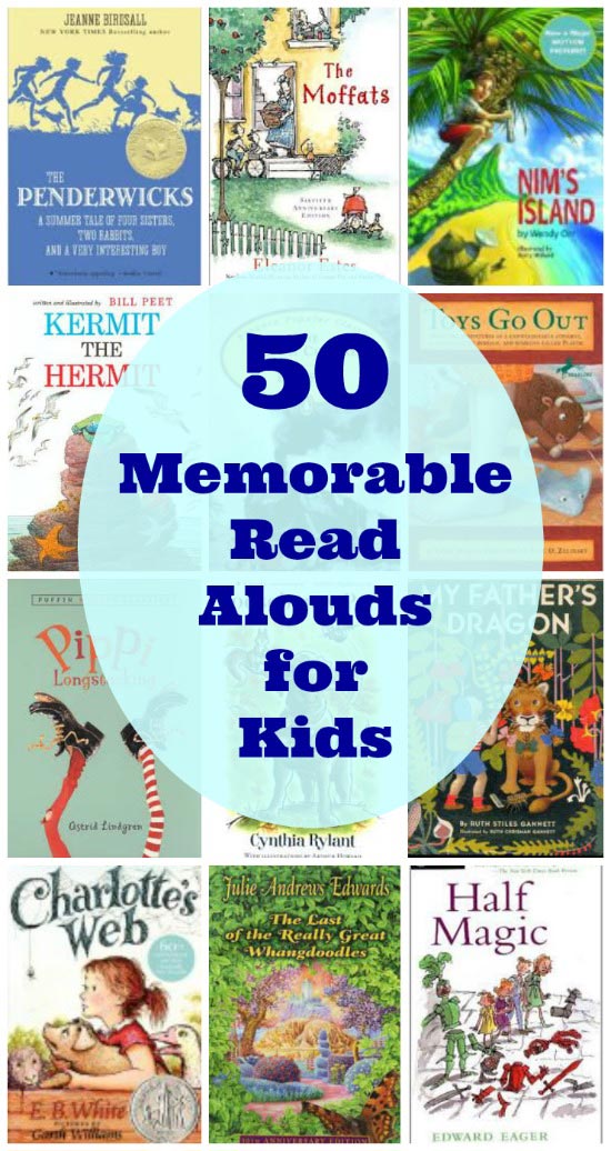 Great Read Aloud Books for Kids from preschool to middle school