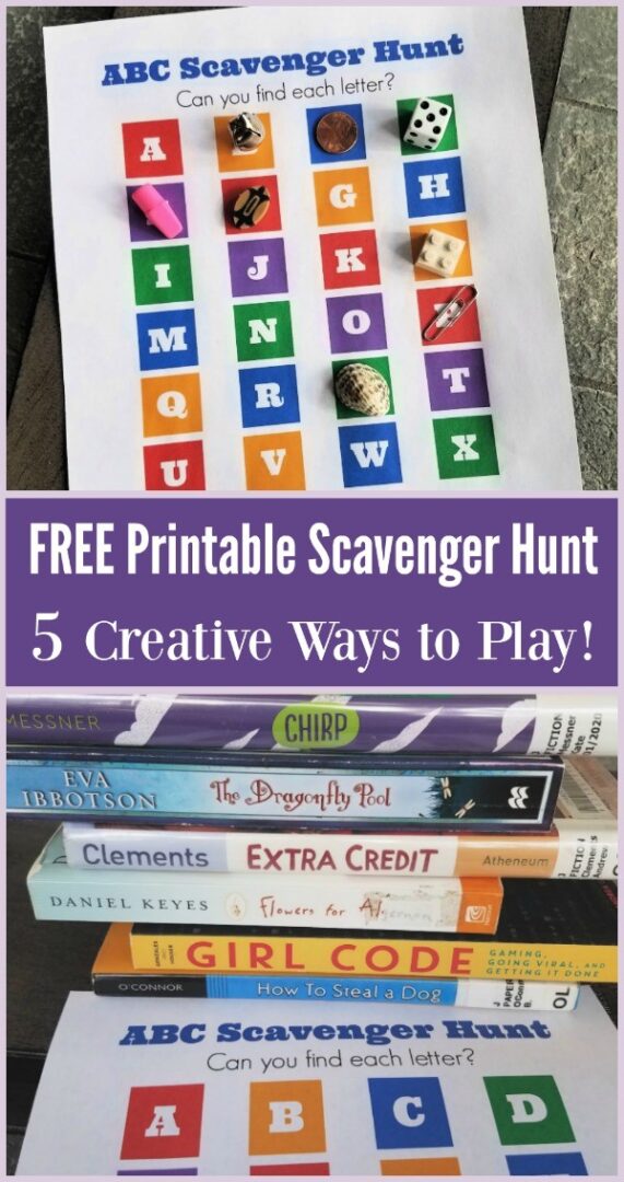 5 Scavenger Hunts for Kids with Free Printable