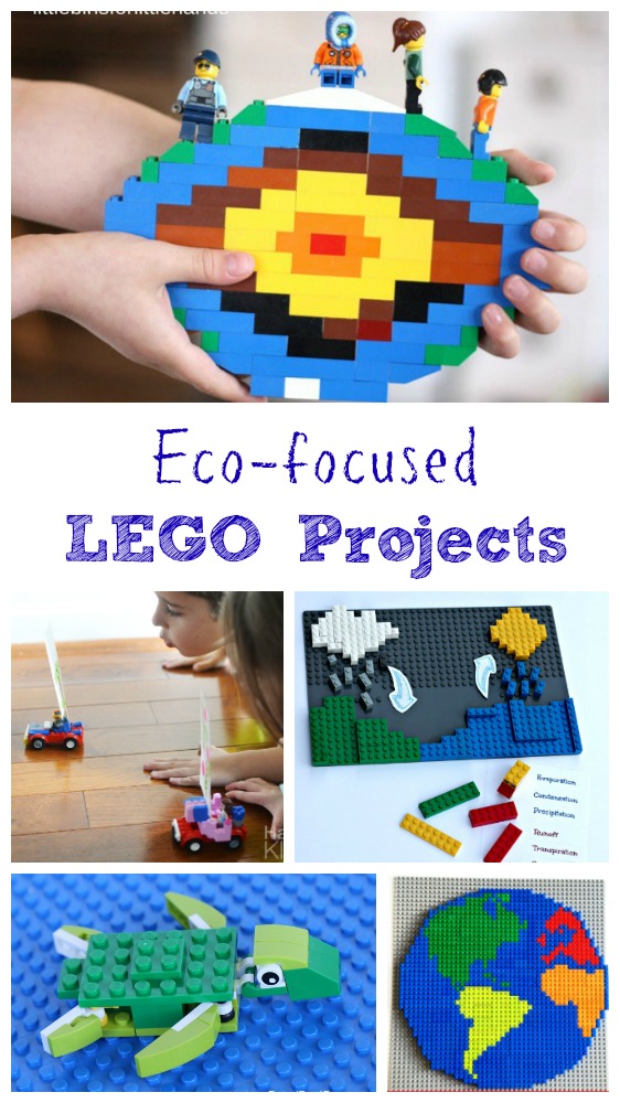 LEGO activities for Earth Science or Earth Day - environmental projects for preschool and elementary ages!