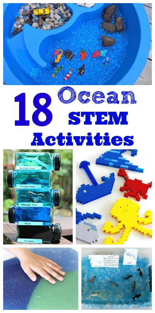 ocean STEM projects and activities for preschool, kindergarten and elementary kids