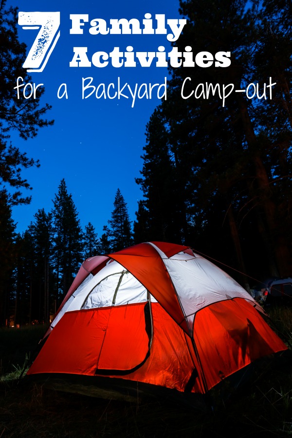 Family Camping activities for the backyard