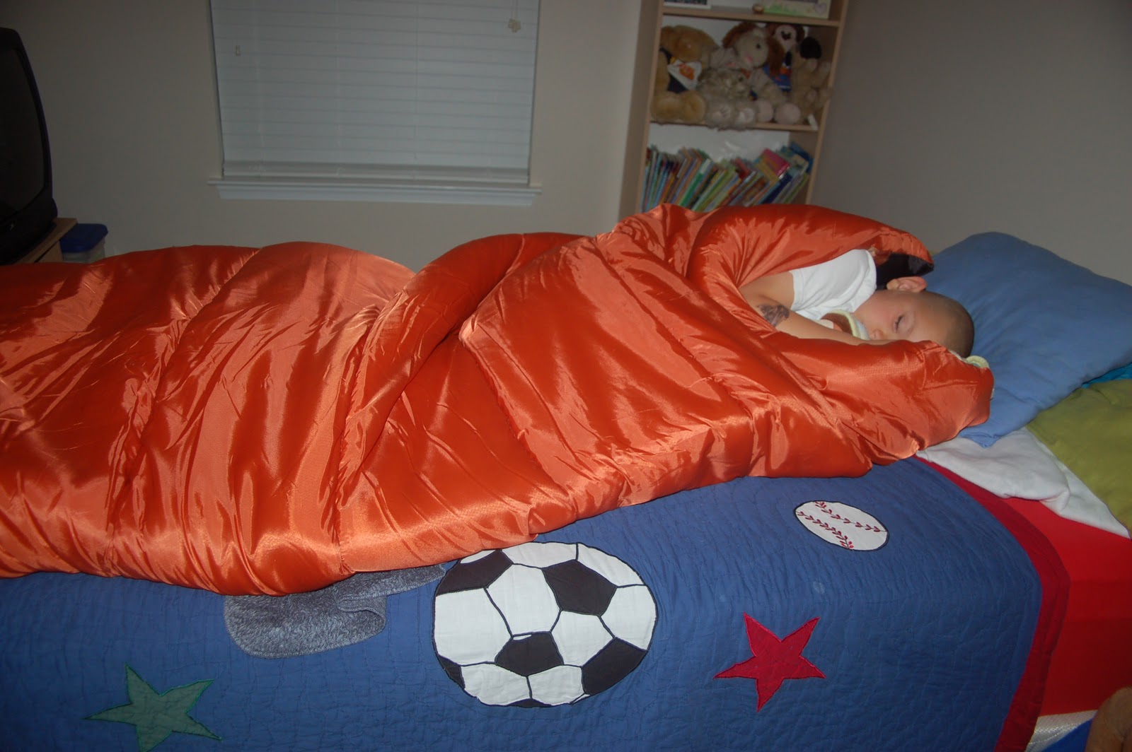 Indoor Camping in the living room -- fun idea for bad weather