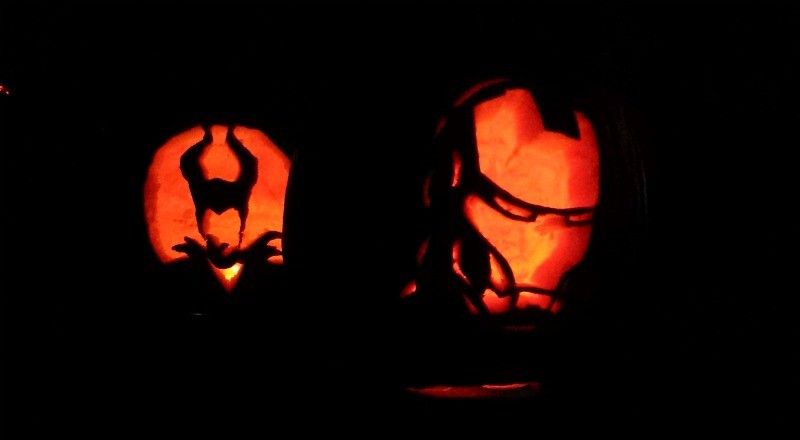 Superhero and Disney Pumpkin pumpkin stencils and carving ideas for preschool, big kids and teens