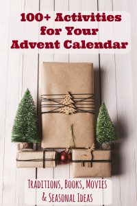 Advent calendar ideas and activities