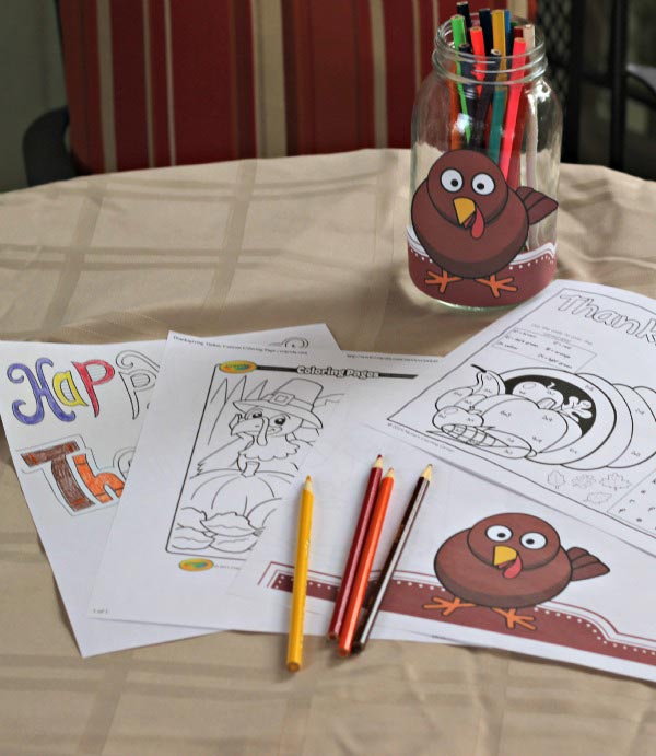 FREE printable Thanksgiving coloring pages for kids and adults