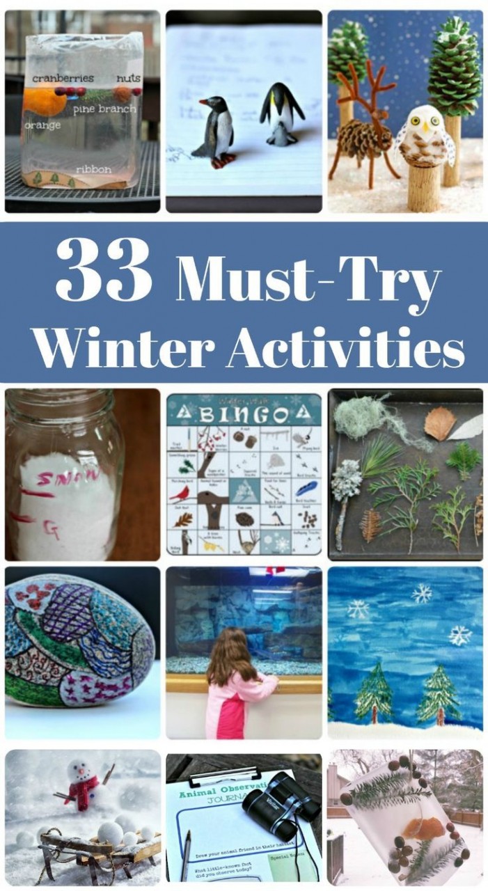 Fun things to do in the Winter both inside and outside!