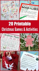 Christmas Games And Activities For Kids & Adults {w Printables!}