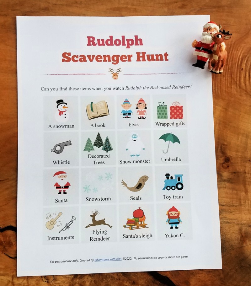 Printable Christmas Scavenger Hunts