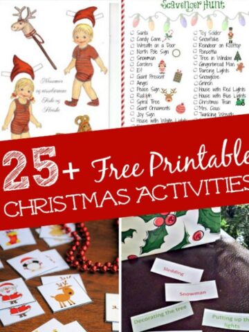 FREE printable Christmas Scavenger Hunts