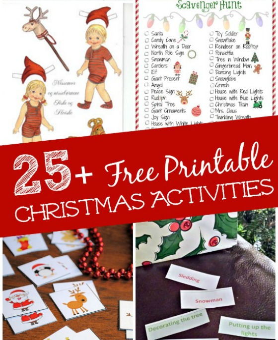 Free Christmas Activity and Game Printables - The Girl Creative