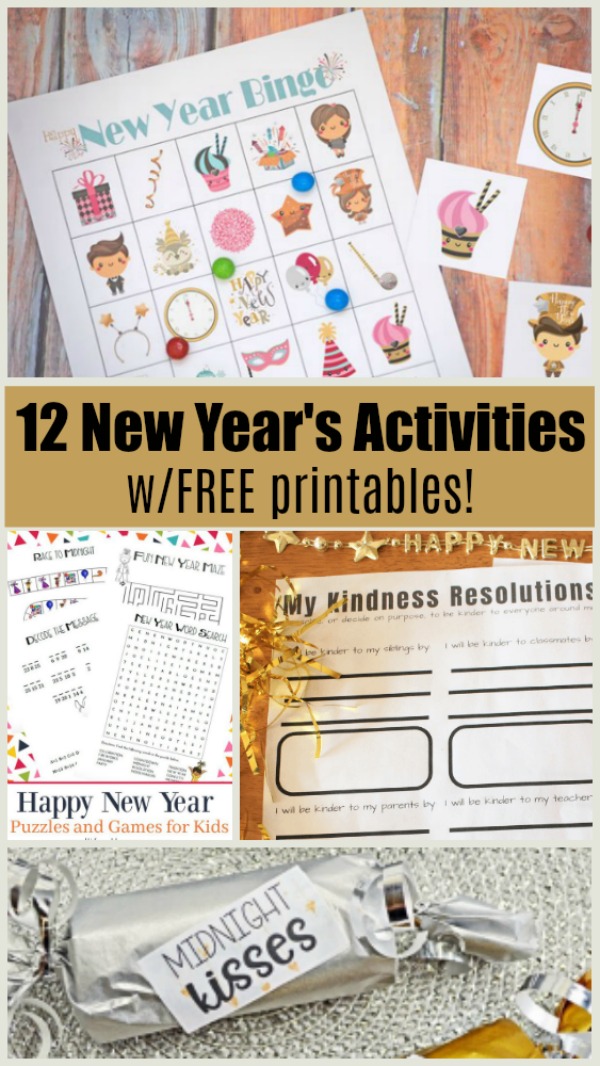 New Years Scavenger Hunt Game Printable New Year's Eve 