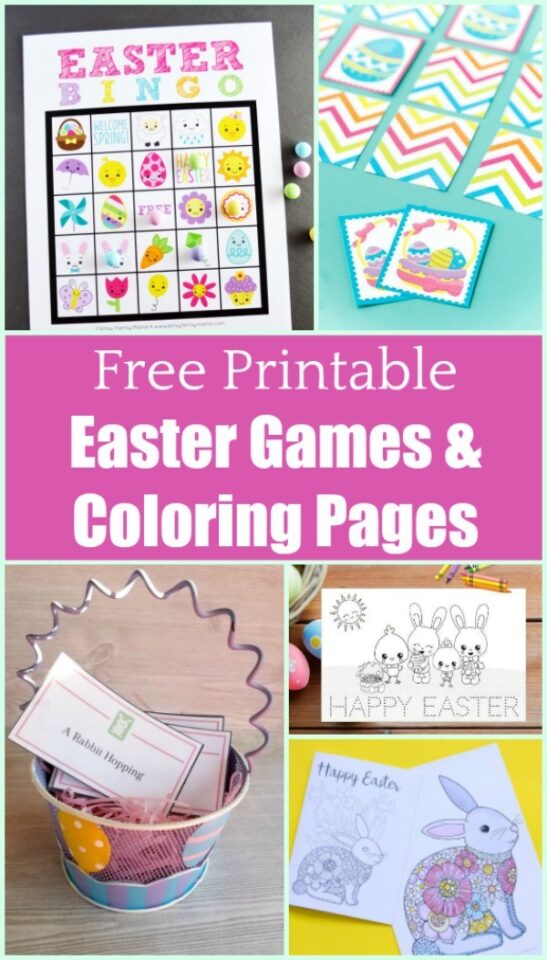 20 FREE Printable Easter Games, Coloring Pages & Activities