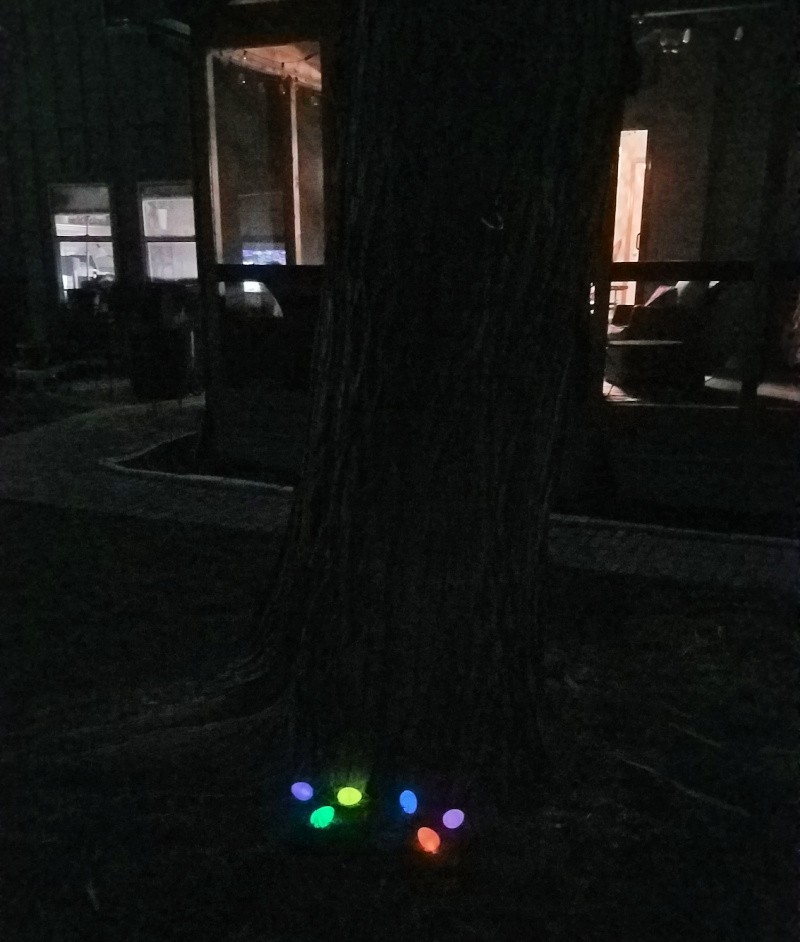 Glow in the dark easter egg hunt