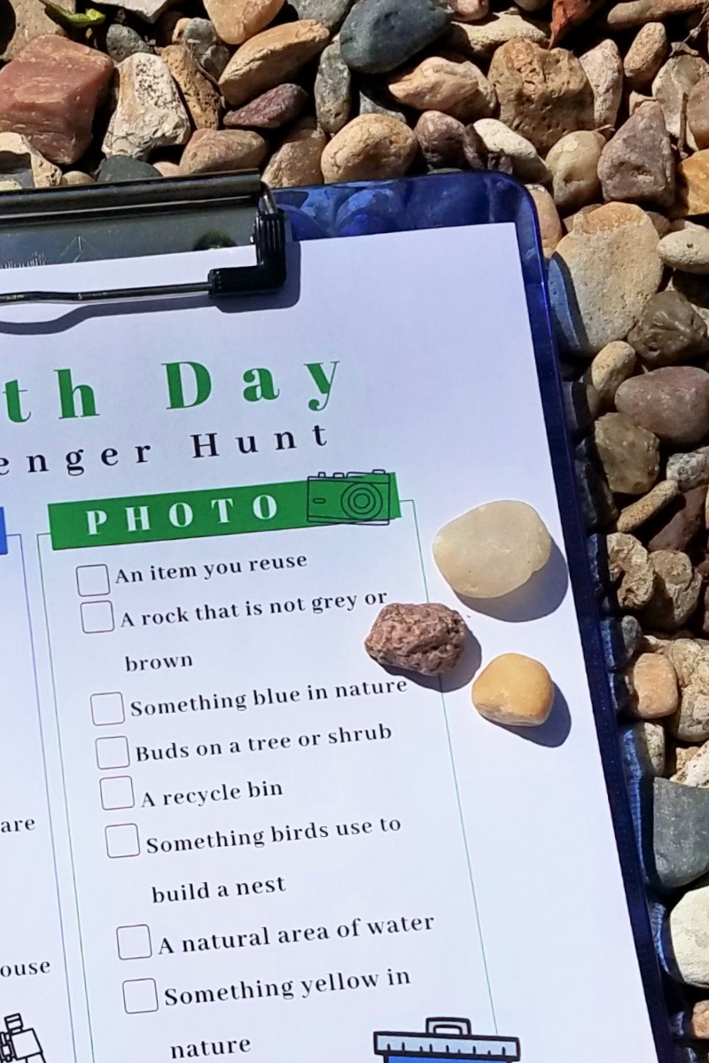 Earth Day scavenger hunt for kids