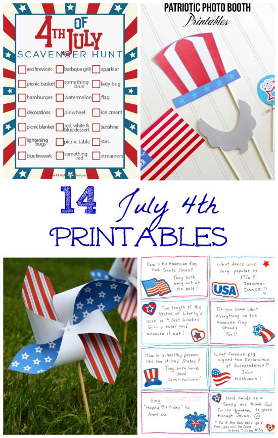 4th of July printable activities for after dark