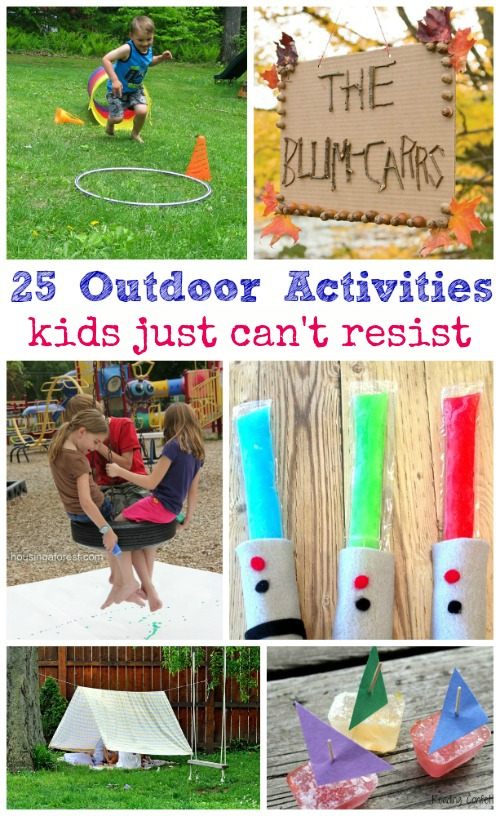 Easy outdoor summer activities for kids - fun things to do in the backyard!