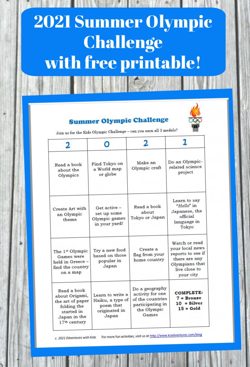 Summer olympics - free printable activities for kids